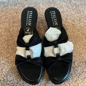 Black Italian Shoemakers Heels